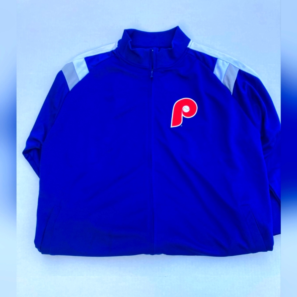 Stitches Philadelphia Phillies Zip-Up Jacket - Royal Blue
